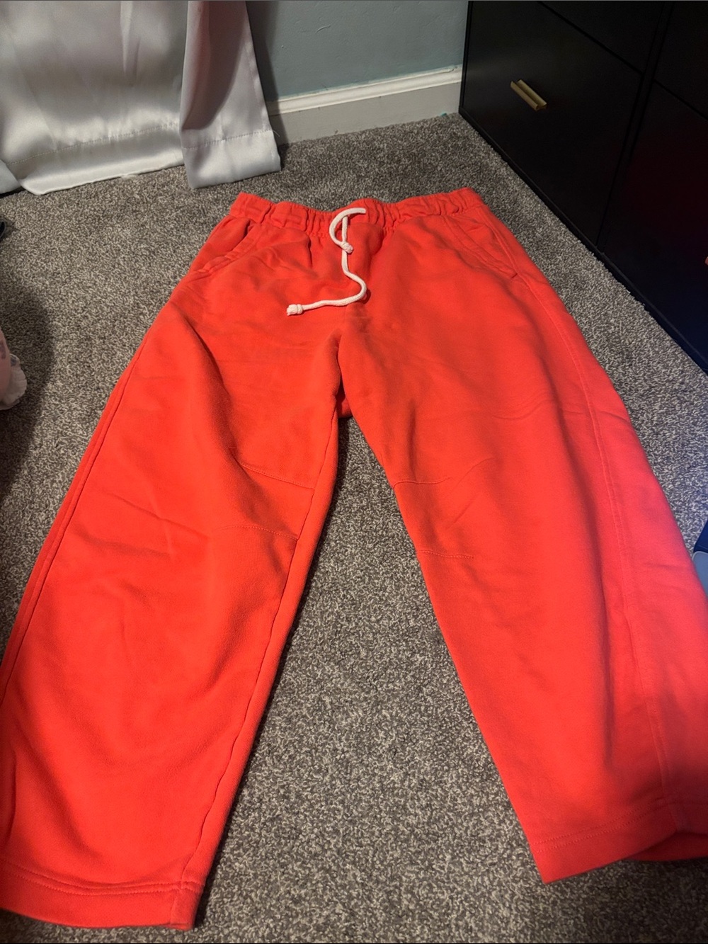 Women’s coral barrel Red Drawstring Sweatpants
